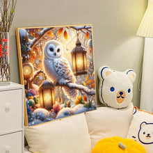 Load image into Gallery viewer, Diamond Painting - Full Round - Owl in the snow (40*40CM)
