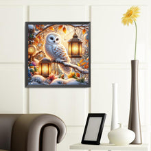 Load image into Gallery viewer, Diamond Painting - Full Round - Owl in the snow (40*40CM)
