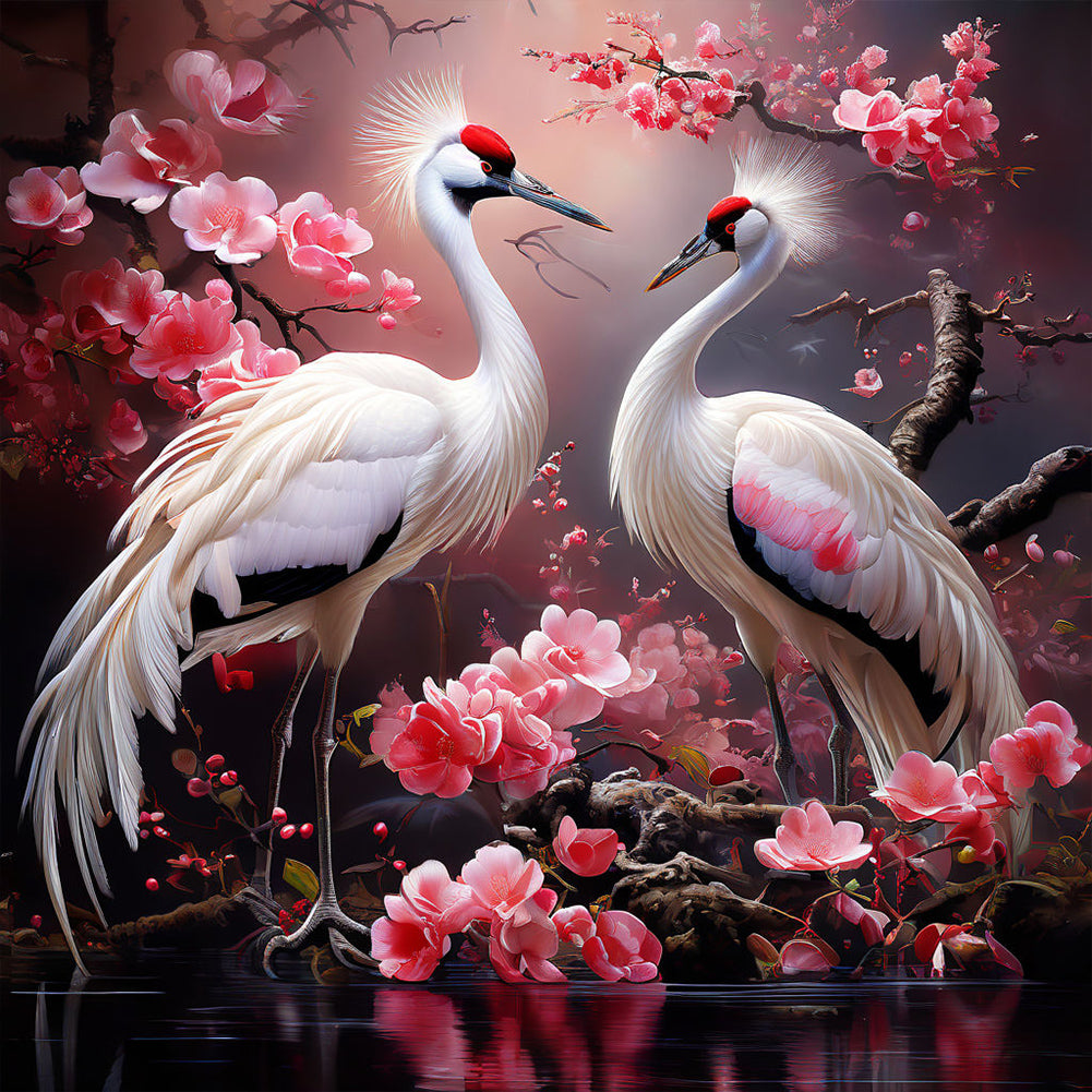 Diamond Painting - Full Round - Red-crowned crane (40*40CM)