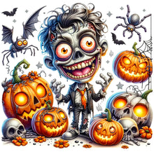 Load image into Gallery viewer, Diamond Painting - Full Round - Halloween horror night (40*40CM)
