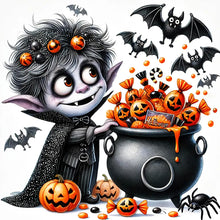 Load image into Gallery viewer, Diamond Painting - Full Round - Halloween horror night (40*40CM)
