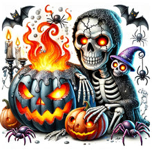 Load image into Gallery viewer, Diamond Painting - Full Round - Halloween horror night (40*40CM)
