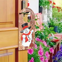 Load image into Gallery viewer, Christmas Candle Flower Diamond Painting Door Handle Hanging Sign for Art Crafts

