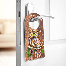 Load image into Gallery viewer, Christmas Candle Flower Diamond Painting Door Handle Hanging Sign for Art Crafts
