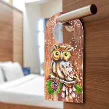 Load image into Gallery viewer, Christmas Candle Flower Diamond Painting Door Handle Hanging Sign for Art Crafts

