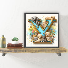 Load image into Gallery viewer, Diamond Painting - Full Round - Animal party letter Y (30*30CM)
