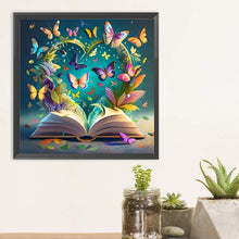 Load image into Gallery viewer, Diamond Painting - Full Round - Butterfly book (30*30CM)

