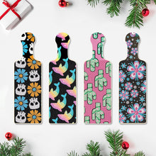 Load image into Gallery viewer, 4Pcs Flower Pattern 5D DIY Diamond Painting Serving Tray for Desk Coffee Table
