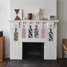 Load image into Gallery viewer, 4Pcs Flower Pattern 5D DIY Diamond Painting Serving Tray for Desk Coffee Table
