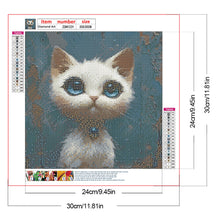 Load image into Gallery viewer, Diamond Painting - Full Round - Cute cat (30*30CM)
