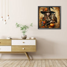 Load image into Gallery viewer, AB Diamond Painting - Full Round - Halloween witch (40*40CM)
