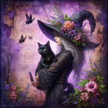 Load image into Gallery viewer, AB Diamond Painting - Full Round - Halloween witch (40*40CM)
