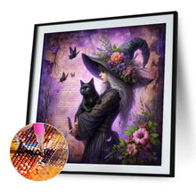 Load image into Gallery viewer, AB Diamond Painting - Full Round - Halloween witch (40*40CM)

