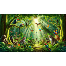 Load image into Gallery viewer, AB Diamond Painting - Full Round - Forest animal (70*40CM)
