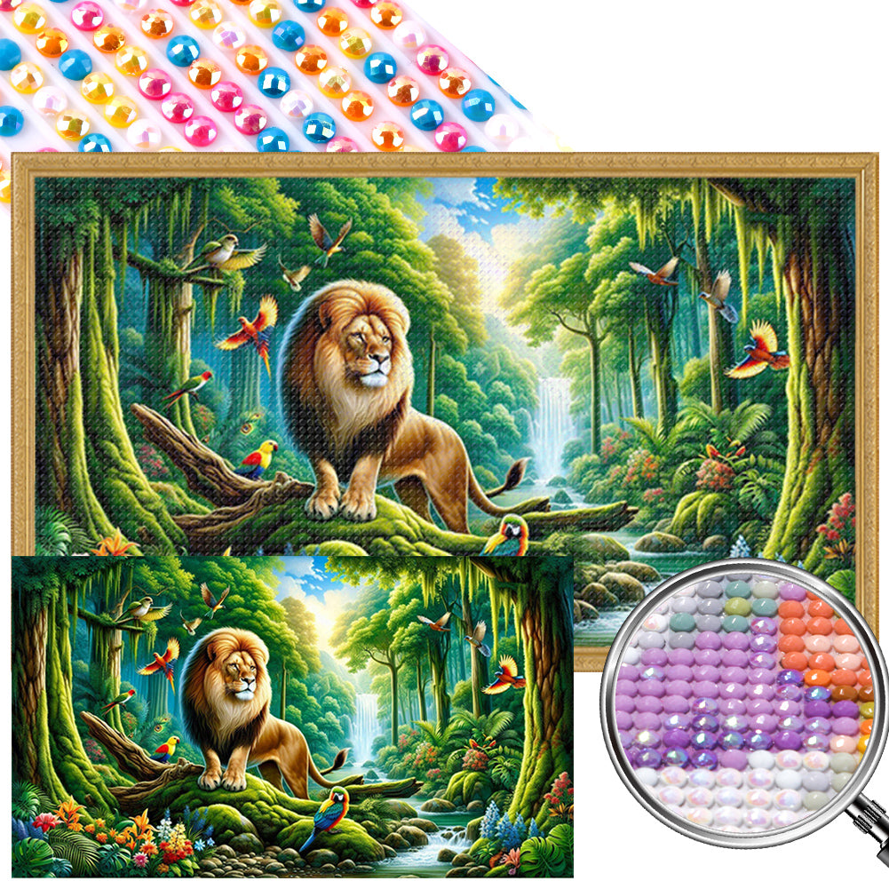 AB Diamond Painting - Full Round - Forest animal (70*40CM)