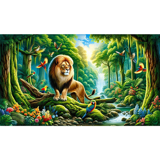 AB Diamond Painting - Full Round - Forest animal (70*40CM)