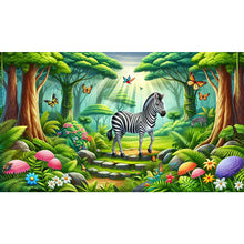 Load image into Gallery viewer, AB Diamond Painting - Full Round - Forest animal (70*40CM)
