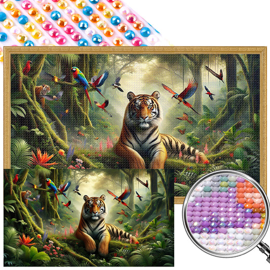 AB Diamond Painting - Full Round - Forest animal (70*40CM)