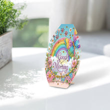 Load image into Gallery viewer, DIY Diamond Painting Wooden Necklace Display Stand Holder (Rainbow Flowers)
