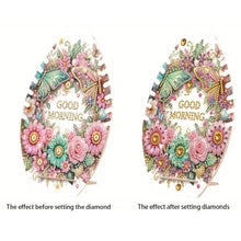 Load image into Gallery viewer, DIY Diamond Painting Wooden Necklace Display Stand Holder (Butterfly Flowers)
