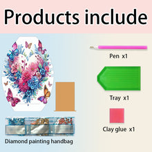 Load image into Gallery viewer, Diamond Painting Wooden Necklace Display Stand Holder (Butterfly Heart Flowers)
