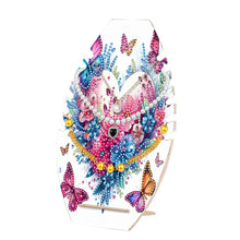Load image into Gallery viewer, Diamond Painting Wooden Necklace Display Stand Holder (Butterfly Heart Flowers)
