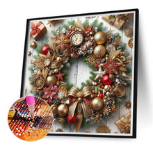 Load image into Gallery viewer, Diamond Painting - Full Round - Christmas wreath (40*40CM)
