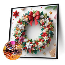 Load image into Gallery viewer, Diamond Painting - Full Round - Christmas wreath (40*40CM)

