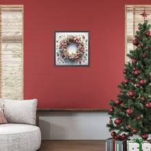 Load image into Gallery viewer, Diamond Painting - Full Round - Christmas wreath (40*40CM)
