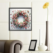 Load image into Gallery viewer, Diamond Painting - Full Round - Christmas wreath (40*40CM)
