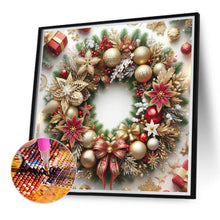 Load image into Gallery viewer, Diamond Painting - Full Round - Christmas wreath (40*40CM)
