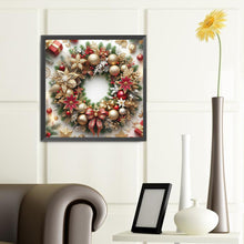 Load image into Gallery viewer, Diamond Painting - Full Round - Christmas wreath (40*40CM)
