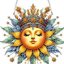 Load image into Gallery viewer, Acrylic Diamond Painting Hanging Pendant Diamond Art Home Decor (Sun Girl)
