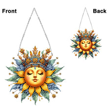 Load image into Gallery viewer, Acrylic Diamond Painting Hanging Pendant Diamond Art Home Decor (Sun Girl)
