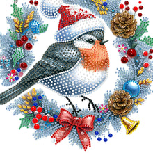 Load image into Gallery viewer, Acrylic Diamond Painting Hanging Pendant Diamond Art Home Decor (Bird Wreath)
