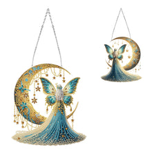 Load image into Gallery viewer, Acrylic Moonlight Goddess Diamond Art Hanging Pendant for Garden Window Decor(A)
