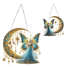 Load image into Gallery viewer, Acrylic Moonlight Goddess Diamond Art Hanging Pendant for Garden Window Decor(B)
