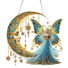 Load image into Gallery viewer, Acrylic Moonlight Goddess Diamond Art Hanging Pendant for Garden Window Decor(B)
