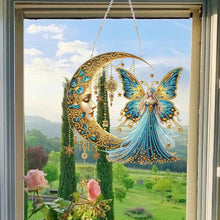 Load image into Gallery viewer, Acrylic Moonlight Goddess Diamond Art Hanging Pendant for Garden Window Decor(B)
