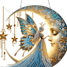 Load image into Gallery viewer, Acrylic Moonlight Goddess Diamond Art Hanging Pendant for Garden Window Decor(D)
