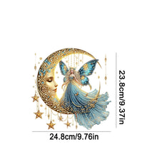 Load image into Gallery viewer, Acrylic Moonlight Goddess Diamond Art Hanging Pendant for Garden Window Decor(D)
