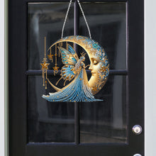 Load image into Gallery viewer, Acrylic Moonlight Goddess Diamond Art Hanging Pendant for Garden Window Decor(D)
