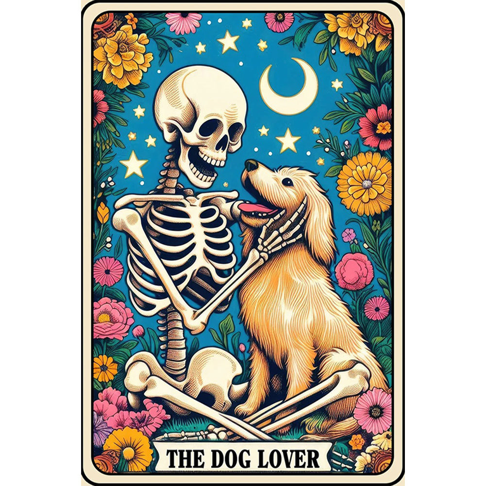 Diamond Painting - Full Round - Skull tarot (40*60CM)