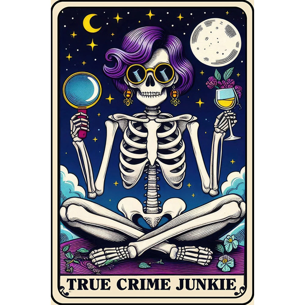Diamond Painting - Full Round - Skull tarot (40*60CM)