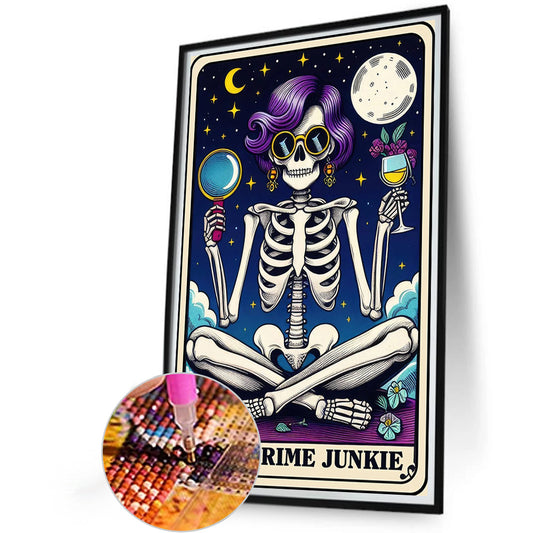 Diamond Painting - Full Round - Skull tarot (40*60CM)