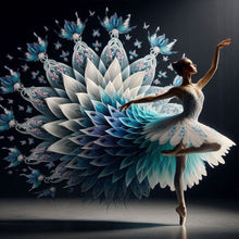 Load image into Gallery viewer, Diamond Painting - Full Round - Dancing peacock skirt beauty (40*40CM)
