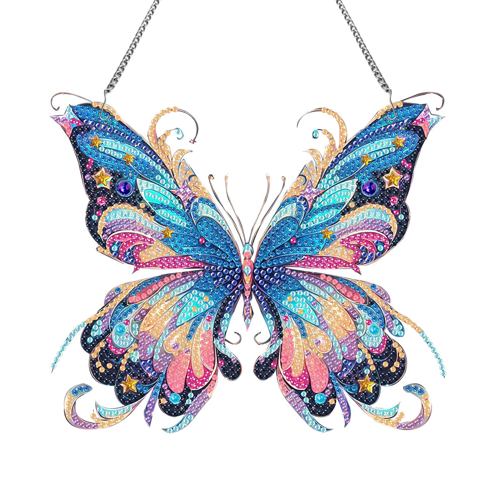 Acrylic Special Shaped Star Butterfly Diamond Painting Hanging Home Decorations