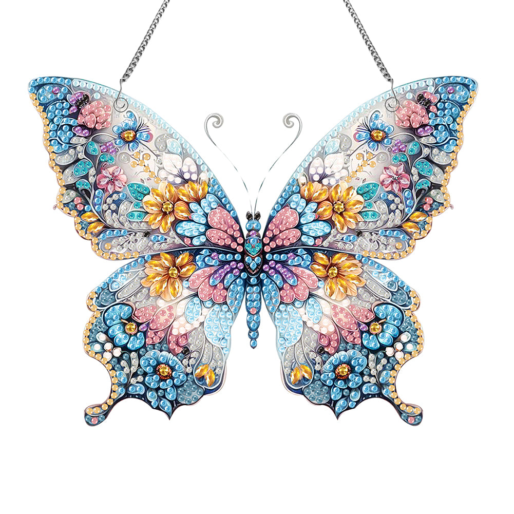 Acrylic Special Shaped Flower Butterfly Diamond Painting Hanging Home Decoration