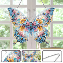 Load image into Gallery viewer, Acrylic Special Shaped Flower Butterfly Diamond Painting Hanging Home Decoration

