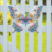 Load image into Gallery viewer, Acrylic Special Shaped Flower Butterfly Diamond Painting Hanging Home Decoration
